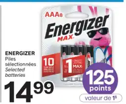 Brunet ENERGIZER Piles sélectionnées offer