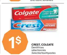 Brunet CREST, COLGATE Dentifrices sélectionnés offer