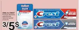 Brunet ORAL-B, CREST Produits dentaires sélectionnés offer
