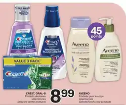 Brunet CREST, ORAL-B Produits dentaires sélectionnés offer