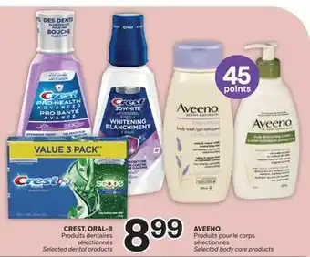 Brunet CREST, ORAL-B Produits dentaires sélectionnés offer