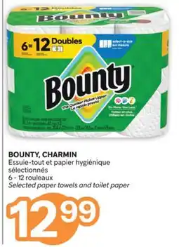 Brunet BOUNTY, CHARMIN Essuie-tout et papier hygiénique sélectionnés offer