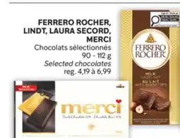 Brunet FERRERO ROCHER, LINDT, LAURA SECORD, MERCI Chocolats sélectionnés offer