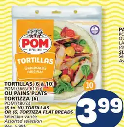 Marché Bonichoix POM (480 g) (6 to 10) TORTILLAS OR (6) TORTIZZA FLAT BREADS offer