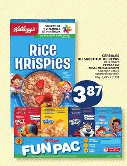 Marché Bonichoix KELLOGG'S CEREAL OR MEAL REPLACEMENT offer