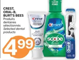 Brunet CREST, ORAL-B, BURT'S BEES Produits dentaires sélectionnés offer