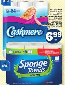 Marché Bonichoix SPONGE TOWELS OR CASHMERE PAPER TOWELS OR BATHROOM TISSUE offer