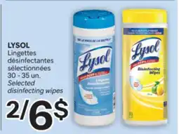 Brunet LYSOL Lingettes désinfectantes sélectionnées offer