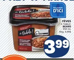Marché Bonichoix À TABLE! BEANS offer