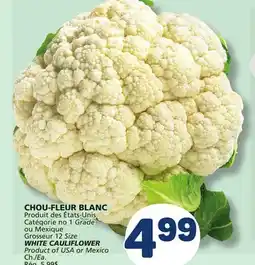 Marché Bonichoix WHITE CAULIFLOWER offer