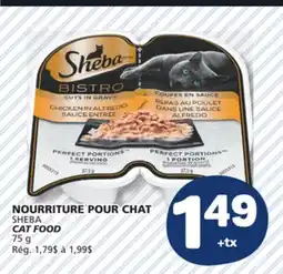 Marché Bonichoix SHEBA CAT FOOD offer