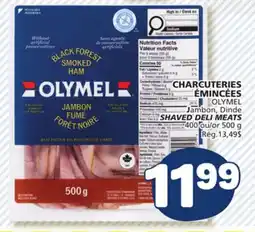 Marché Bonichoix OLYMEL ambon, Dinde JJambon, Dinde SHAVED DELI MEATS offer