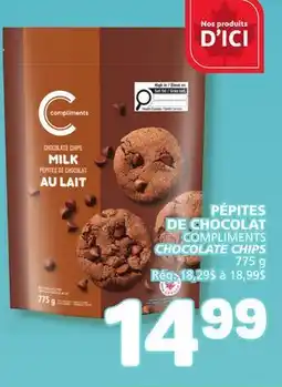 Marché Bonichoix COMPLIMENTS CHOCOLATE CHIPS offer