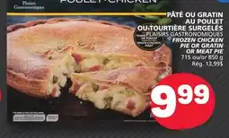 Marché Bonichoix PLAISIRS GASTRONOMIQUES FROZEN CHICKEN PIE OR GRATIN OR MEAT PIE offer
