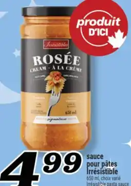 Marché Richelieu SAUCE POUR PÂTES IRRÉSISTIBLE | IRRÉSISTIBLE PASTA SAUCE offer