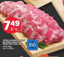 Marché Bonichoix FRESH PORK BACK RIBS offer