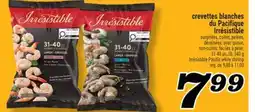 Marché Richelieu CREVETTES BLANCHES DU PACIFIQUE IRRÉSISTIBLE | IRRÉSISTIBLE PACIFIC WHITE SHRIMP offer