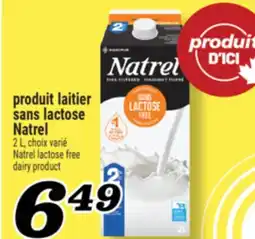 Marché Richelieu PRODUIT LAITIER SANS LACTOSE NATREL | NATREL LACTOSE FREE DAIRY PRODUCT offer