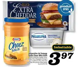 Marché Richelieu PRÉPARATION DE FROMAGE FONDU CHEEZ WHIZ KRAFT | KRAFT CHEEZ WHIZ PROCESS CHEESE SPREAD offer