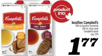 Marché Richelieu BOUILLON CAMPBELL'S | CAMPBELL'S BROTH offer