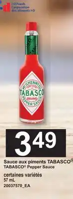 Provigo TABASCO PEPPER SAUCE offer