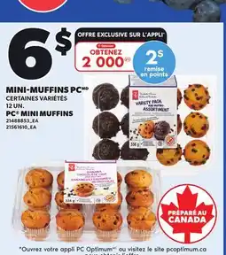 Provigo PC MINI MUFFINS, 12 UN offer