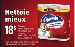 Provigo CHARMIN PAPIER HYGIÉNIQUE, 12=48 ROULEAUX, RÉSISTANT offer