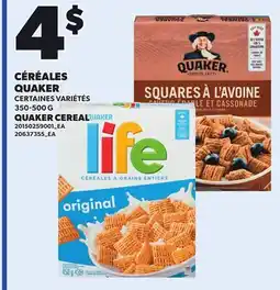 Provigo QUAKER CEREAL offer
