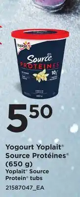 Provigo YOPLAIT SOURCE PROTEIN TUBS, (650 G) offer