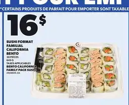 Provigo BENTO CALIFORNIA FAMILY PACK SUSHI offer
