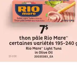 Provigo RIO MARE LIGHT TUNA IN OLIVE OIL offer