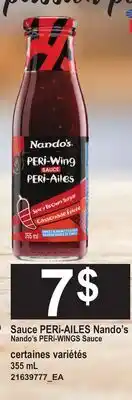 Provigo NANDO'S PERI-WINGS SAUCE offer