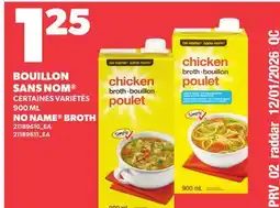 Provigo NO NAME BROTH offer