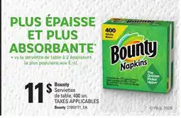 Provigo BOUNTY SERVIETTES DE TABLE, 400 UN offer