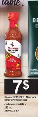 Provigo NANDO'S PERINAISE SAUCE offer