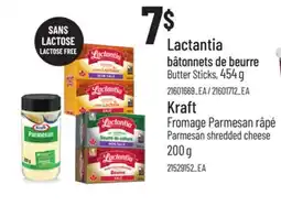 Provigo LACTANTIA BUTTER STICKS, 454 G KRAFT PARMESAN SHREDDED CHEESE 200 G offer
