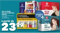 Marche Ami Bière Archibald, Brasseur de Montréal, Unibroue offer