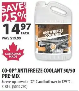 Co-op Co-op antifreeze coolant 50/50 pre-mix offer