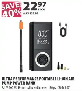 Co-op Ultra performance portable li-ion air pump power bank offer