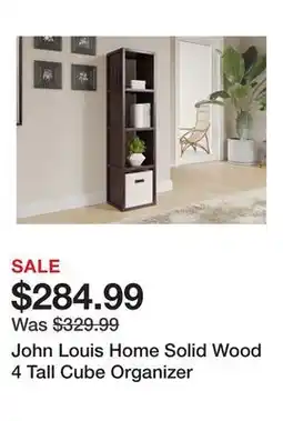Wayfair John Louis Home Solid Wood 4 Tall Cube Organizer offer