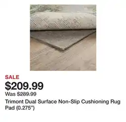 Wayfair Trimont Dual Surface Non-Slip Cushioning Rug Pad (0.275) offer