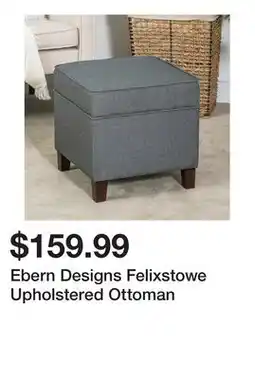 Wayfair Ebern Designs Felixstowe Upholstered Ottoman offer