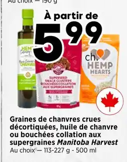 Val-Mont Graines de chèvre cru décorquillées, huile de chèvre cru, supergraínas Manitoba Harvest offer