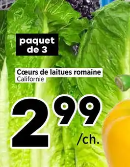 Val-Mont Cœurs de laitues romaine California offer