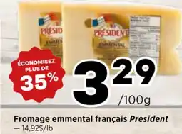 Val-Mont Fromage emmental français President offer