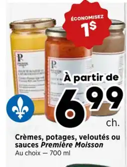 Val-Mont Crèmes, potages, veloutés ou sauces Première Moisson offer