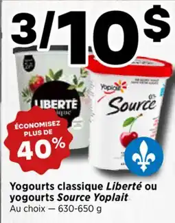 Val-Mont Yogurts classique Liberté ou yogurts Source Yoplait offer