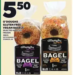 Loblaws O'DOUGHS GLUTEN FREE VEGAN BAGELS offer