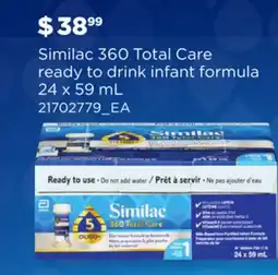Loblaws SIMILAC 360 TOTAL CARE READY TO DRINK INFANT FORMULA offer