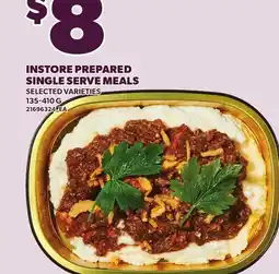 Loblaws INSTORE PREPARED SINGLE SERVE MEALS offer